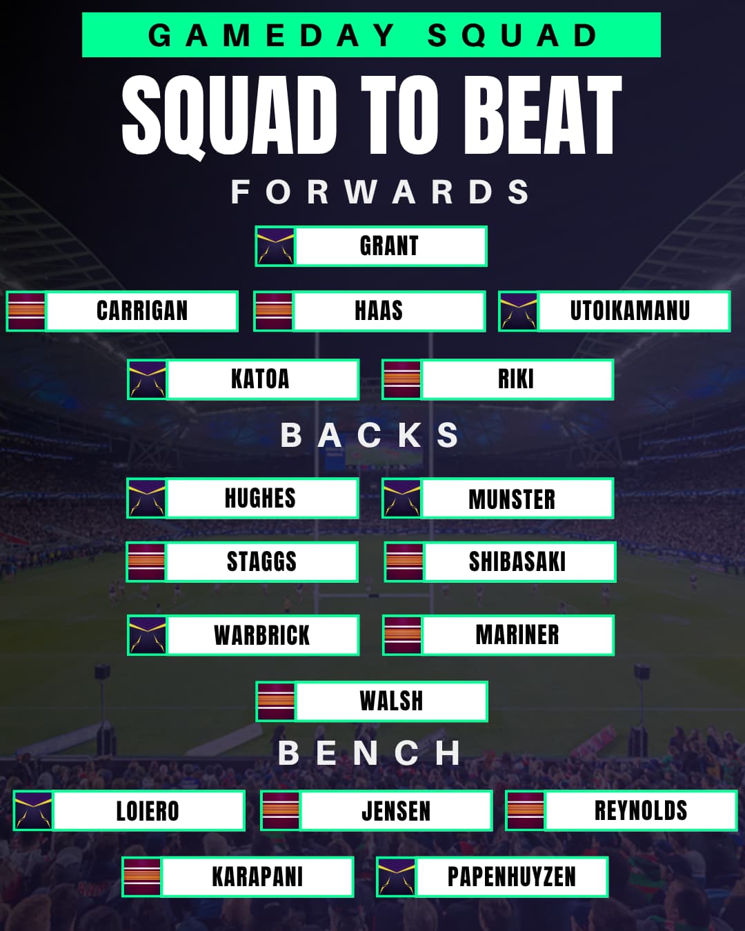 NRL Grand Final: Squad to Beat and POD Picks